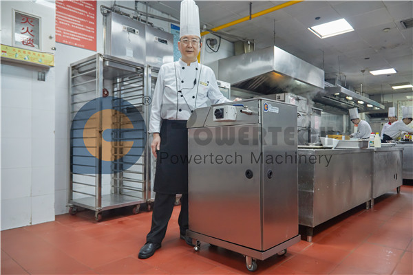 Máquina peladora y desvenadora de camarones para restaurante de camarones cocinados de frente de alta capacidad