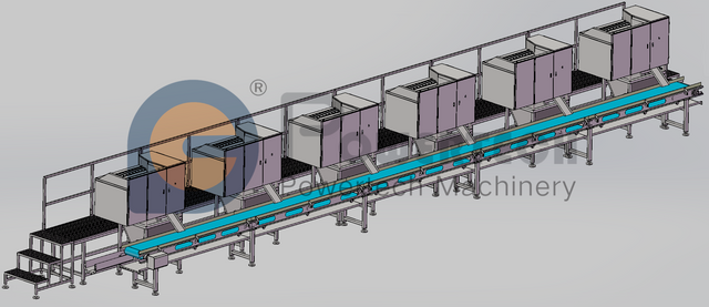 Máquina peladora y desvenadora de camarones flexible y de alta capacidad